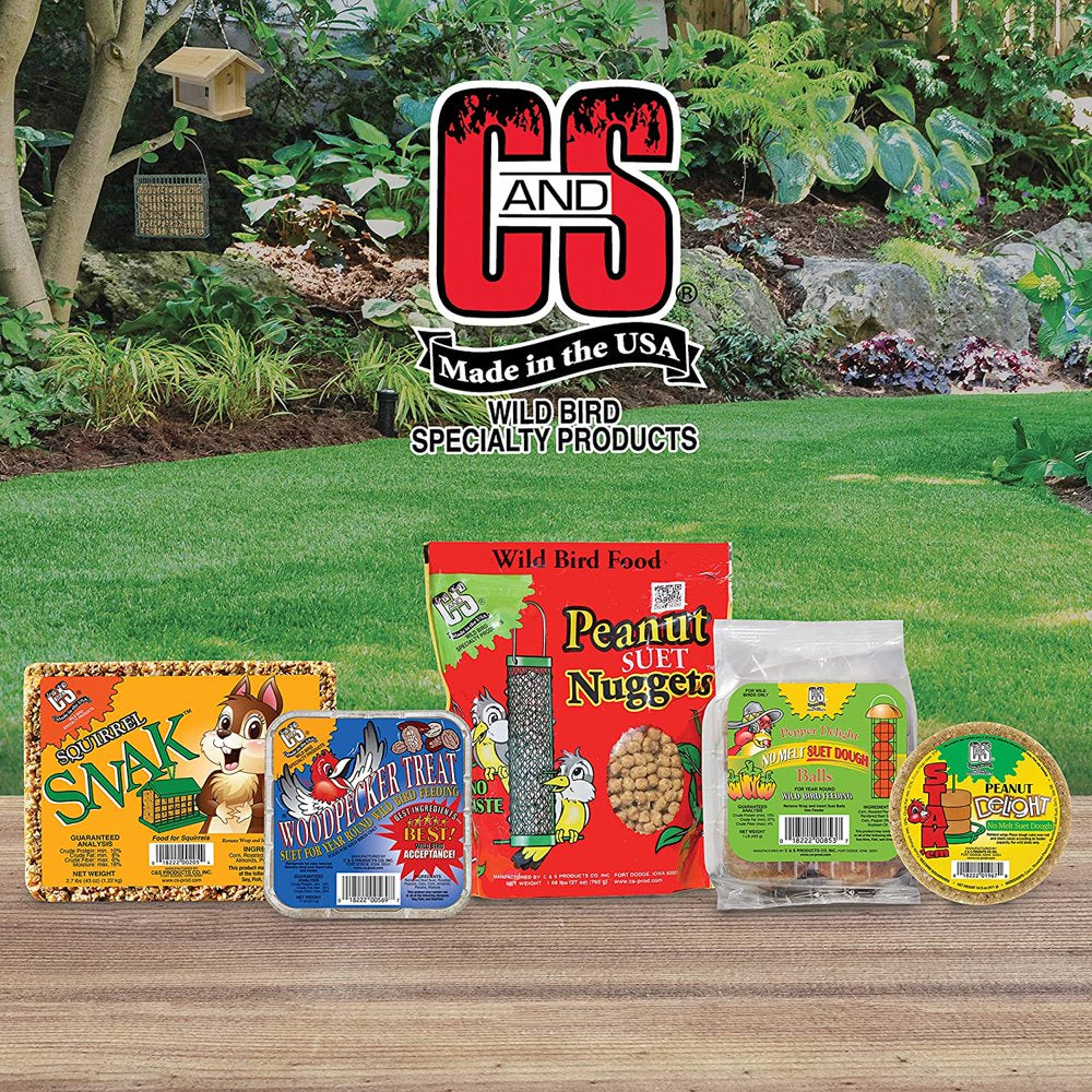 C&S Woodpecker Treat Suet Plug 11 Ounces, 12 Pack Animals & Pet Supplies > Pet Supplies > Bird Supplies > Bird Treats Central Garden & Pet   