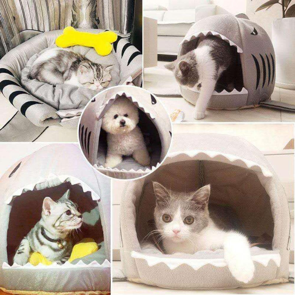 Dog House Shark for Large Dogs Tent High Quality Warm Cotton Small Dog Cat Bed Puppy House Nonslip Bottom Dog Beds Pet Product Animals & Pet Supplies > Pet Supplies > Dog Supplies > Dog Houses Lorddream   