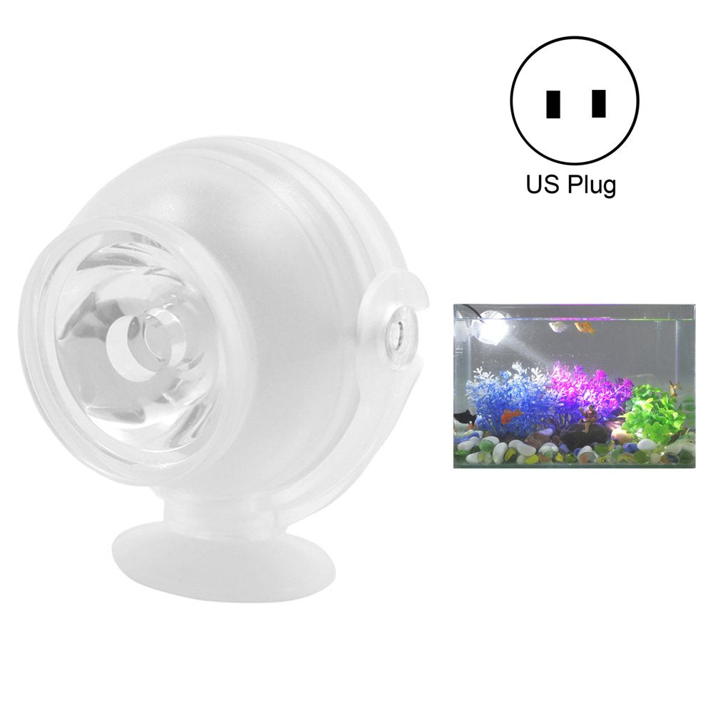 HEVIRGO Colorful LED Aquarium Spot Lamp Diving Spotlight Fish Tank Illuminated Lights Decor Animals & Pet Supplies > Pet Supplies > Fish Supplies > Aquarium Lighting HEVIRGO White  