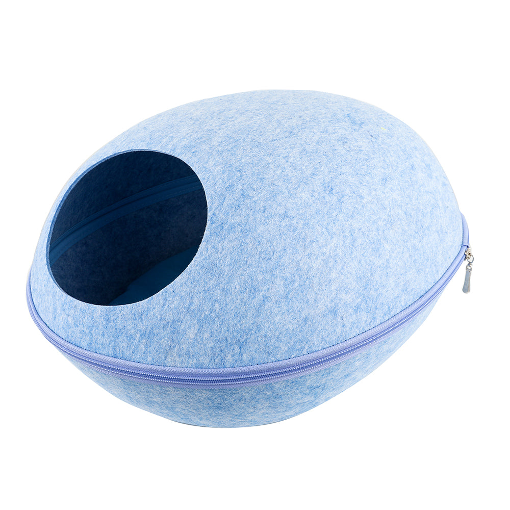 Tickas Cat Cave Large Capacity Cat Beds House for Indoor Cats Kittens Pets Animals & Pet Supplies > Pet Supplies > Cat Supplies > Cat Beds Tickas Blue  