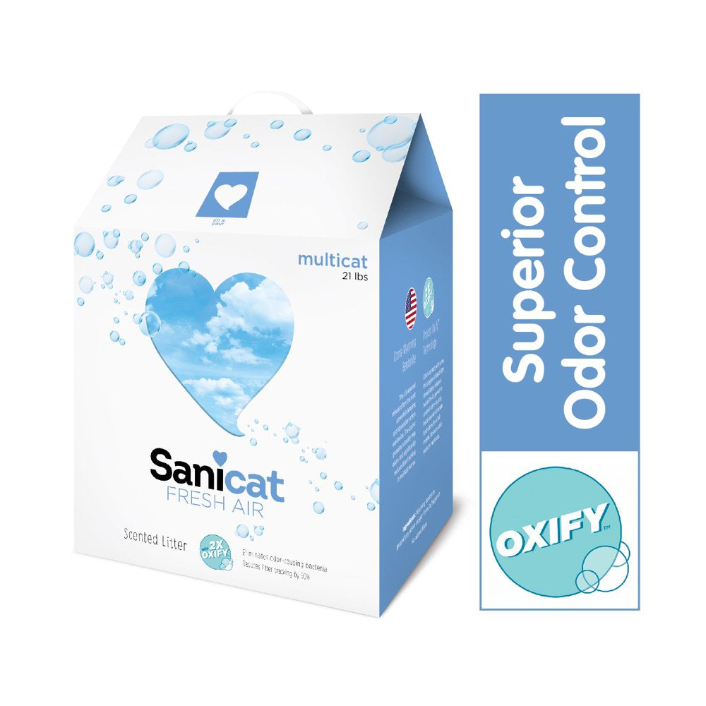 Sanicat Fresh Air Clumping Cat Litter with Oxify, 14 Lb. Box Animals & Pet Supplies > Pet Supplies > Cat Supplies > Cat Litter Tolsa 21 lbs  