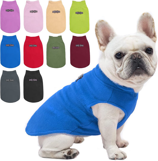 BEAUTYZOO Dog Fleece Vest Sweater Winter Jacket for Small and Medium Dogs with D-Ring Leash Cold Weather Coat Hoodie for XS S M Dogs Boy or Girls Animals & Pet Supplies > Pet Supplies > Dog Supplies > Dog Apparel BEAUTYZOO NAVY BLUE Medium 