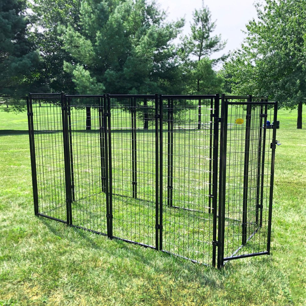 Kennel Master Black Welded Wire Dog Kennel, 8 Ft. X 4 Ft. X 6 Ft Animals & Pet Supplies > Pet Supplies > Dog Supplies > Dog Kennels & Runs RTI Corp   