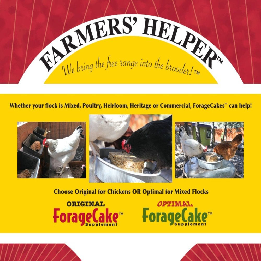 Farmer'S Helper Optimal Forage Cake, Nutritional Supplement, 13 Oz, Cake, Poultry Treat Animals & Pet Supplies > Pet Supplies > Bird Supplies > Bird Treats Central Garden and Pet   