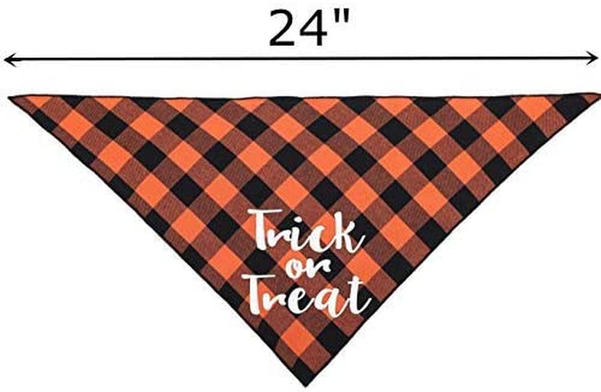 Holiday Plaid Dog Bandanas 3 Pack, Halloween Thanksgiving Christmas Scarf Set for Dogs Animals & Pet Supplies > Pet Supplies > Dog Supplies > Dog Apparel JPB   