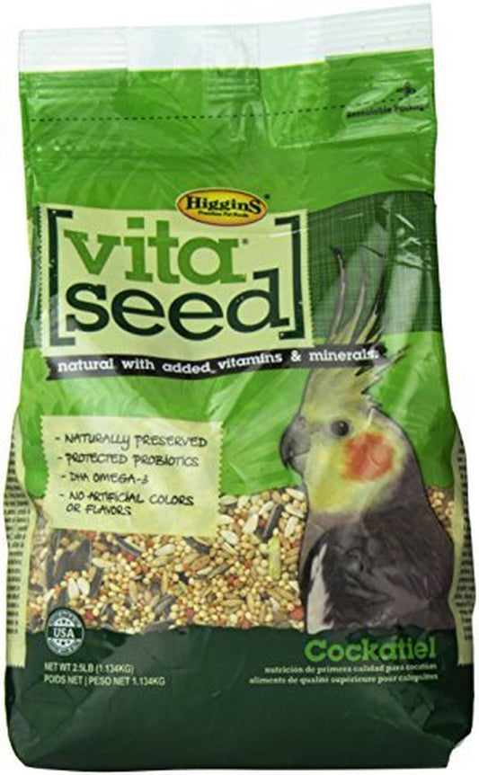 Higgins Vita Seed Cockatiel Bird Food, 2 Lb Animals & Pet Supplies > Pet Supplies > Bird Supplies > Bird Food HIGGINS GROUP   