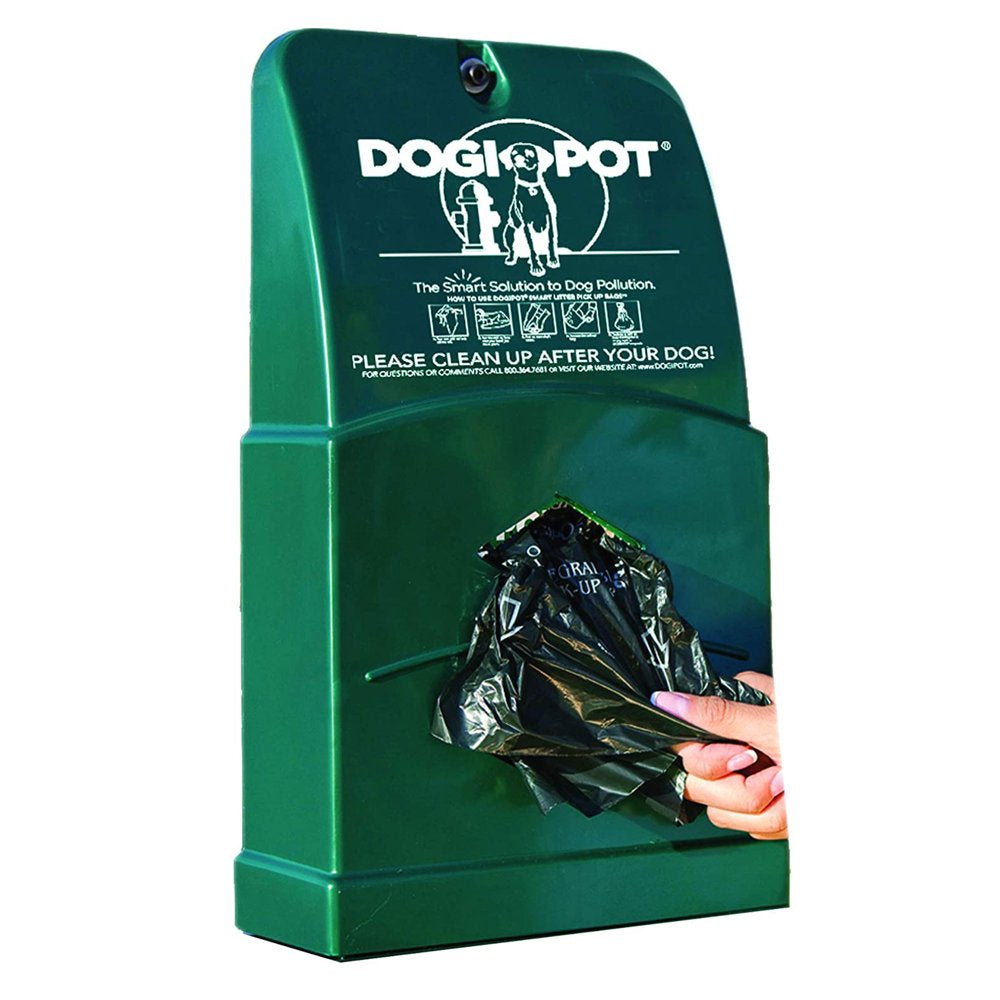 Dogipot 1010 Poly Pet Station with Bag Dispenser and Lidded Waste Bin Animals & Pet Supplies > Pet Supplies > Dog Supplies > Dog Kennels & Runs DOGIPOT   