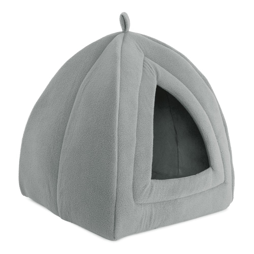 Cat House - Indoor Bed with Removable Foam Cushion - Pet Tent for Puppies, Rabbits, Guinea Pigs, Hedgehogs, and Other Small Animals by PETMAKER (Gray) Animals & Pet Supplies > Pet Supplies > Cat Supplies > Cat Beds Trademark Global   