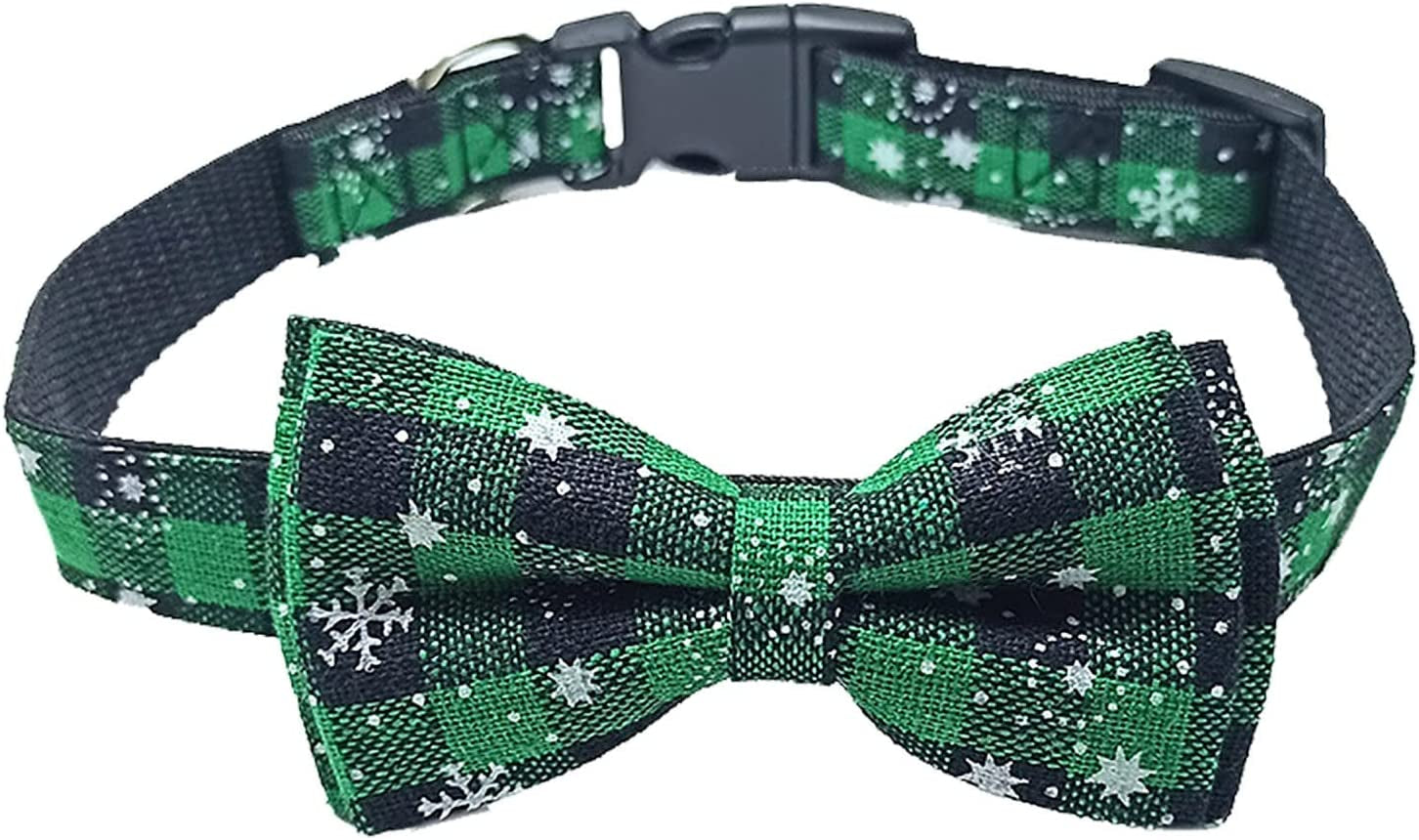 Nylon Dog Collar Strap Cat Dog Collars with Bows Bows for Dogs Sailor Bow Ties Adjustable Collars for Cat Small Medium Largedogs Animals & Pet Supplies > Pet Supplies > Dog Supplies > Dog Apparel HonpraD Green Small 