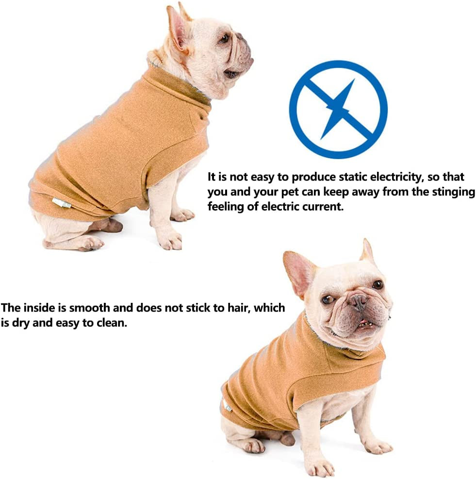 BIGNADO Dog Sweaters Dog Sweatshirt Winter Soft Warm Coat Cold Weather Cat Vest Clothes Puppy Kitten Coat Dog Cat Sweater Warm Dog Shirt for Small Dog Chihuahua Bulldog Cat Puppy Animals & Pet Supplies > Pet Supplies > Dog Supplies > Dog Apparel BIGNADO   