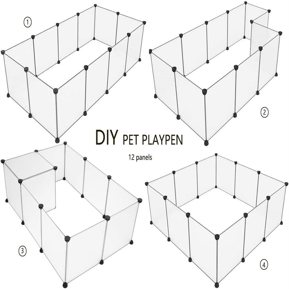 Casewin Pet Playpen, Portable Large Plastic Yard Fence Small Animals, Puppy Kennel Crate Fence Tent, 28 X 50 Inches Animals & Pet Supplies > Pet Supplies > Dog Supplies > Dog Kennels & Runs Casewin   