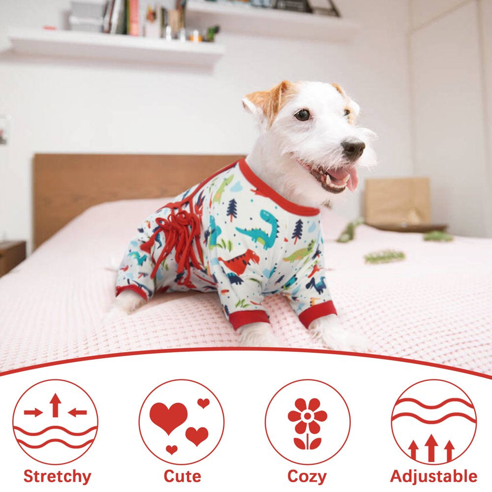 IDOMIK Dog Pajama Soft Breathable Pet Pajamas Dog Onesie Cute Dog Apparel Clothes for Small Medium Dogs Animals & Pet Supplies > Pet Supplies > Dog Supplies > Dog Apparel IDOMIK   