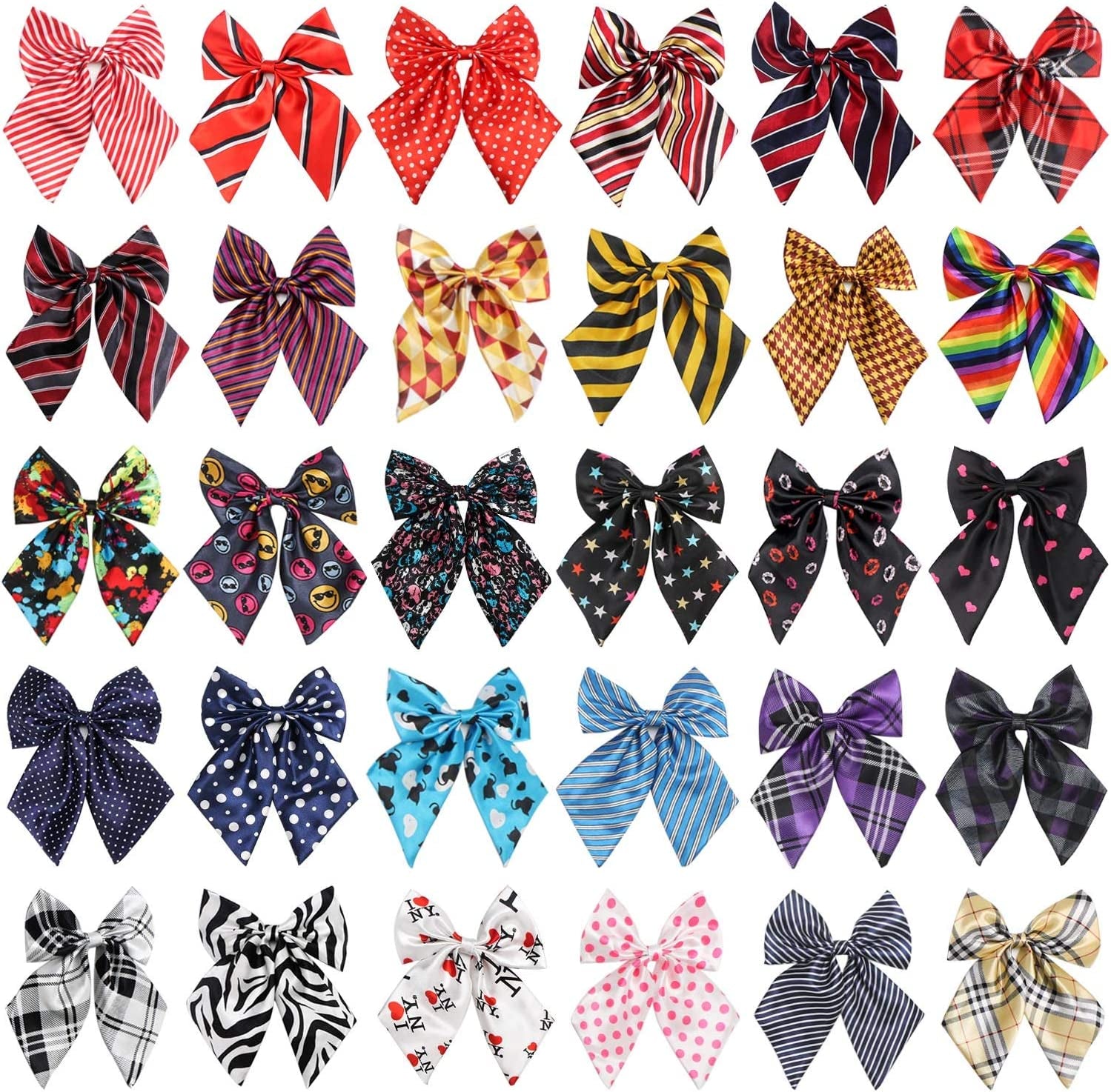 Dog Neck Bows, Segarty 30PCS Adjustable Pet Bowties Collar for Medium Large Dogs, Dog Bowknot Bow Neck Ties Costumes Grooming Accessories Neck Bows for Christmas Birthday Holiday Festival Party Animals & Pet Supplies > Pet Supplies > Dog Supplies > Dog Apparel Segarty various  