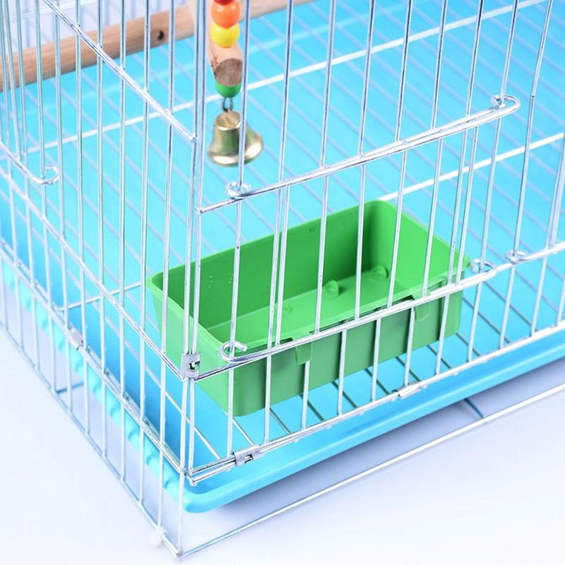 Parrot Bath Box Bird Cage Accessory Supplies Bathing Tub for Brids Canary Budgies Parrot Random Color Animals & Pet Supplies > Pet Supplies > Bird Supplies > Bird Cage Accessories Pretty Comy   