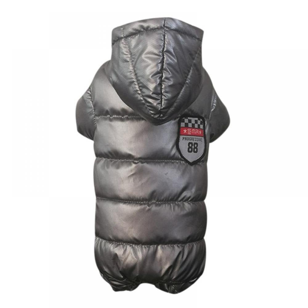 Dragonus Winter Dog Coat Warm Waterproof Puppy down Jacket, Lightweight Outdoor Padded Pet Vest, Windproof Snowsuit Cold Weather Apparel Clothes for Small Dogs Animals & Pet Supplies > Pet Supplies > Dog Supplies > Dog Apparel Dragonus 18 Gray 