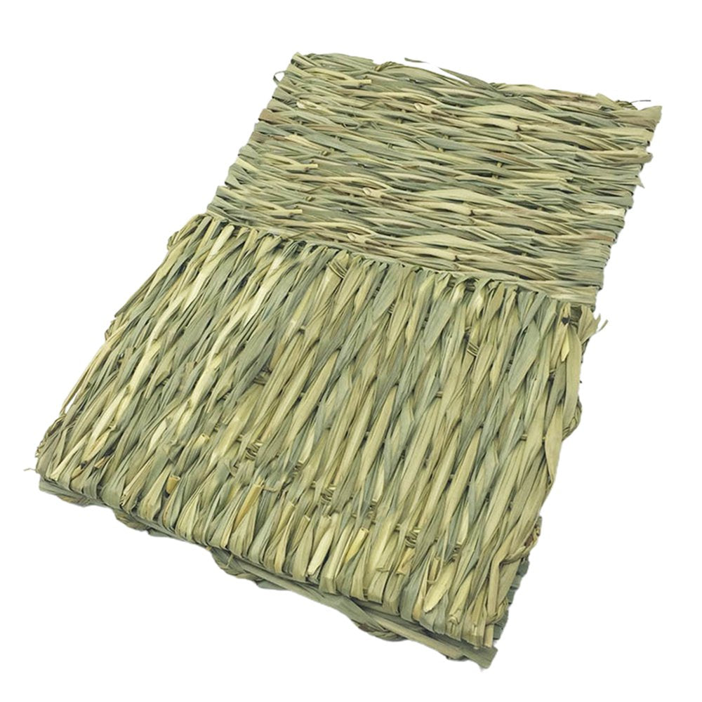 Shulemin Rabbit Mat Square Shape Breathable Grass Woven Small Animal Sleeping Pad,S Animals & Pet Supplies > Pet Supplies > Small Animal Supplies > Small Animal Bedding Shulemin   