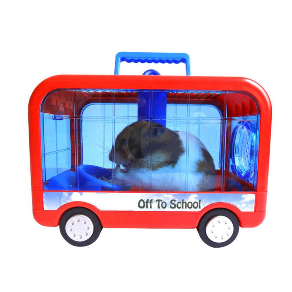 Famure Hamster Cage Portable Take-Away Cage Hamster Cage Small Pet Animal Habitat Nest Soft Comfortable House for Small Pets Hamsters Guinea Pig Cage Carefully