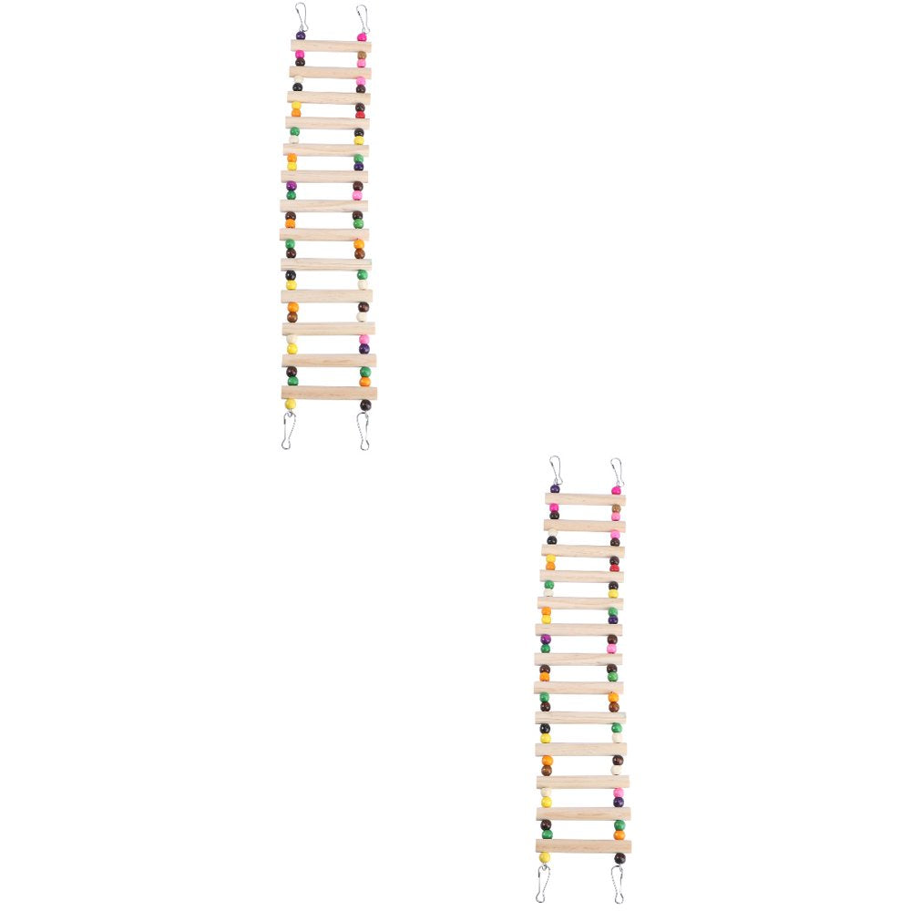 NUOLUX Bird Toys Parrot Large Toys Ladder Birds Cages Parrots Parrots Conures Hanging Perch Foraging African Grey Parakeets Animals & Pet Supplies > Pet Supplies > Bird Supplies > Bird Ladders & Perches NUOLUX   