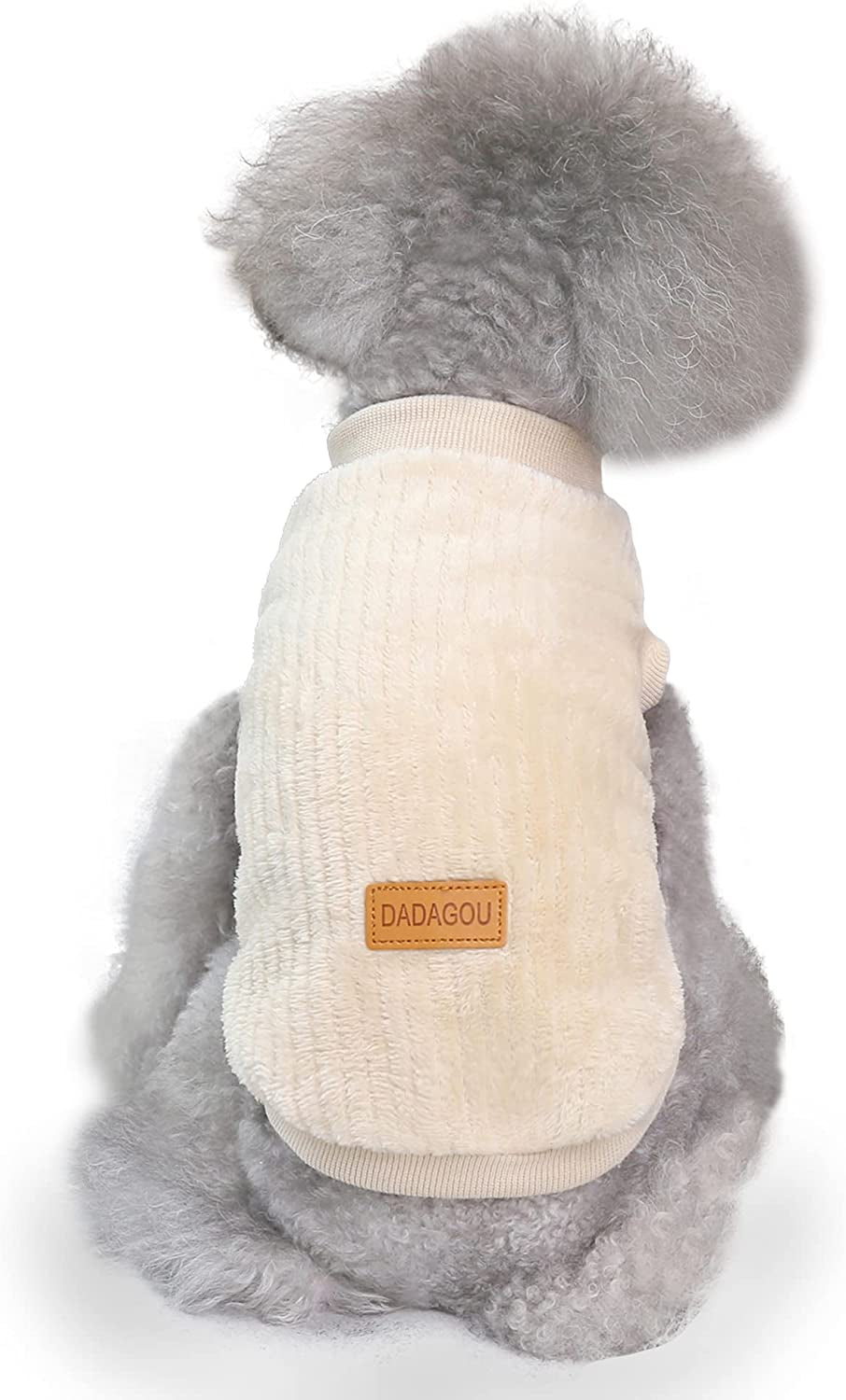 YAODHAOD Dog Clothes Pet Plush Pullover Dog Sweater Soft Thickening Warm Pup Dogs Shirt Winter Puppy Sweater for Dogs Cats (X-Large, Apricot) Animals & Pet Supplies > Pet Supplies > Dog Supplies > Dog Apparel YAODHAOD Apricot X-Large 