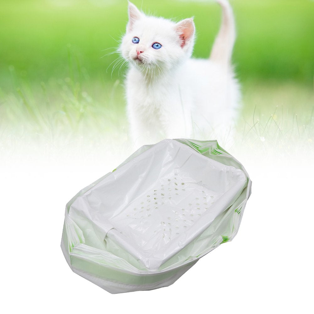 HEVIRGO 7Pcs/Set Cat Litter Bag Durable Filtered Storage Bag Pet Cleaning Supplies for Indoor Blue Plastic Animals & Pet Supplies > Pet Supplies > Cat Supplies > Cat Litter HEVIRGO   