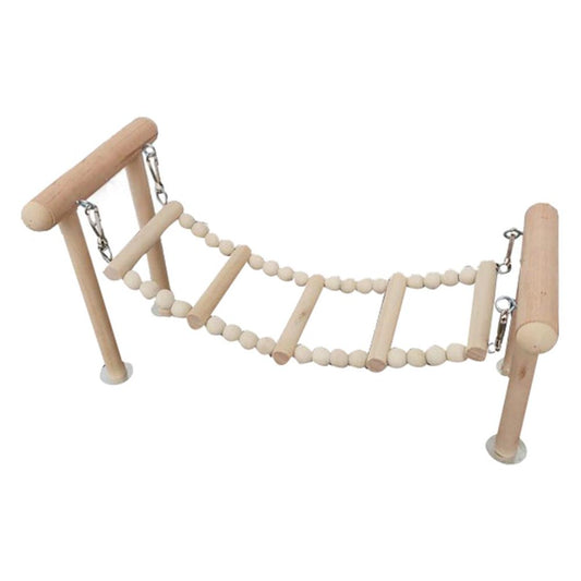 Bird Perches Stand Toy, Parrot Swing Climbing Ladder Toys, Gyms Playground Stands Wooden Perch for Parakeet, Cockatiel Animals & Pet Supplies > Pet Supplies > Bird Supplies > Bird Ladders & Perches perfeclan   