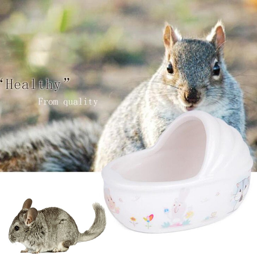 Visland Small Animal Hamster Bed, Bathtub Accessories Cage Toys, Ceramic Relax Habitat House, Sleep Pad Nest for Hamster /Guinea Pigs/Squirrel/Chinchilla Animals & Pet Supplies > Pet Supplies > Small Animal Supplies > Small Animal Habitats & Cages Visland   