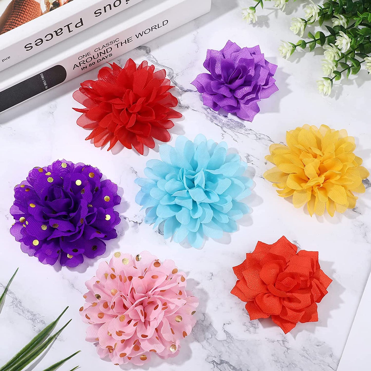 84 Pieces Dog Collar Flowers Pet Flower Bow Ties Multi Color Dog Charms Flower for Puppy Dog Cat Pet Collar Embellishments Grooming Accessories, 6 Styles Animals & Pet Supplies > Pet Supplies > Dog Supplies > Dog Apparel Tondiamo   