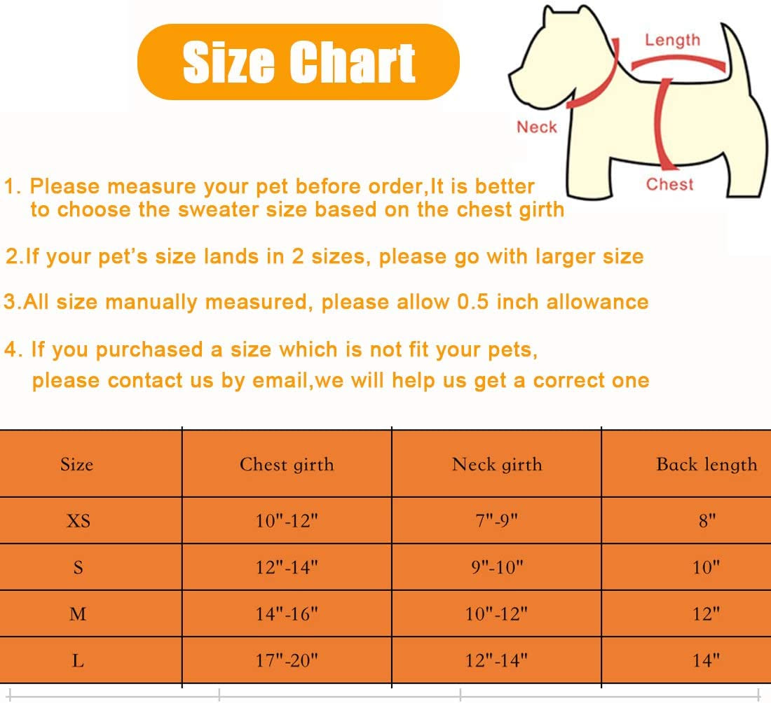 Dog Sweater, Dog Dresses for Small Dogs Turtleneck Polka Cat Sweaters Knitwear Fall Winter Coat Warm Cute Dog Clothes Sweatshirt Girl Boy Pet Sweater for Small Dog Cat Puppy Animals & Pet Supplies > Pet Supplies > Dog Supplies > Dog Apparel Bwealth   