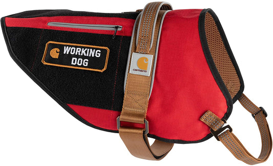 Carhartt Pet Vests, Nylon Ripstop Service Dog Harness, S, High Risk Red/Carhartt Brown , Small Animals & Pet Supplies > Pet Supplies > Dog Supplies > Dog Apparel Signature Products Group (SPG) Medium  