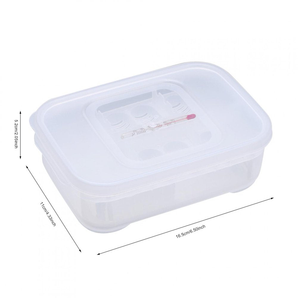 Haofy Reptile Egg Breeding Hatchery Box Transparent Plastic Amphibian Hatching Box Case Tray Breeding Incubator Hatching Tray for Snake Lizards Reptiles with Thermometer Animals & Pet Supplies > Pet Supplies > Reptile & Amphibian Supplies > Reptile & Amphibian Substrates Haofy   