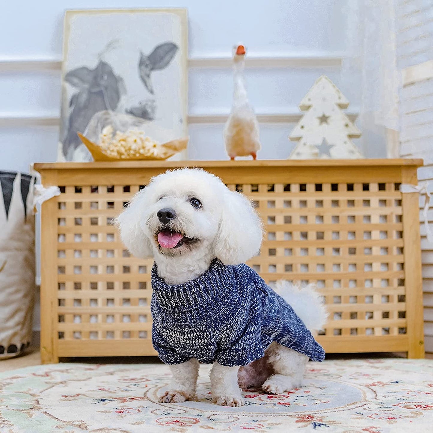 Knit Turtleneck Dog Sweater for Small Medium Large Dogs, Warm Puppy Clothes for Fall Winter, Cozy Sweatshirts Dog Coats Animals & Pet Supplies > Pet Supplies > Dog Supplies > Dog Apparel KOOLTAIL   