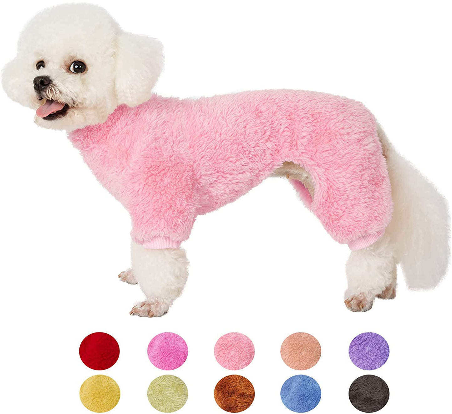 Dog Sweater Coat, Dog Pajamas PJS, Dog Clothes, Dog Christmas Sweaters for Small Medium Dogs Boy Girl Cat Apparel Doggie Jacket Onesie Soft Warm Holiday Outfits (Small, Pink) Animals & Pet Supplies > Pet Supplies > Dog Supplies > Dog Apparel YUGGI Pink Large 