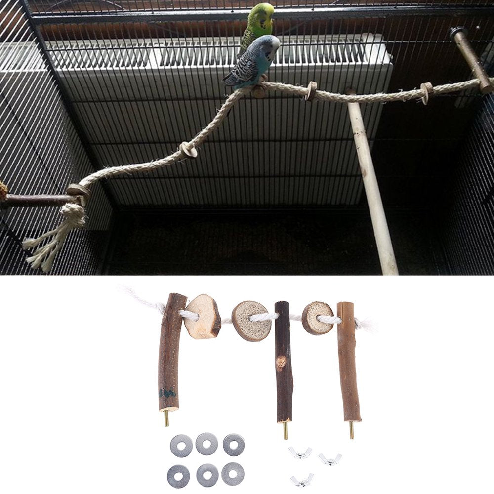 Pet Bird Parrot Cockatiel Stand Frame Parakeet Cage Ladder Climbing Hammock Animals & Pet Supplies > Pet Supplies > Bird Supplies > Bird Cages & Stands Eston   