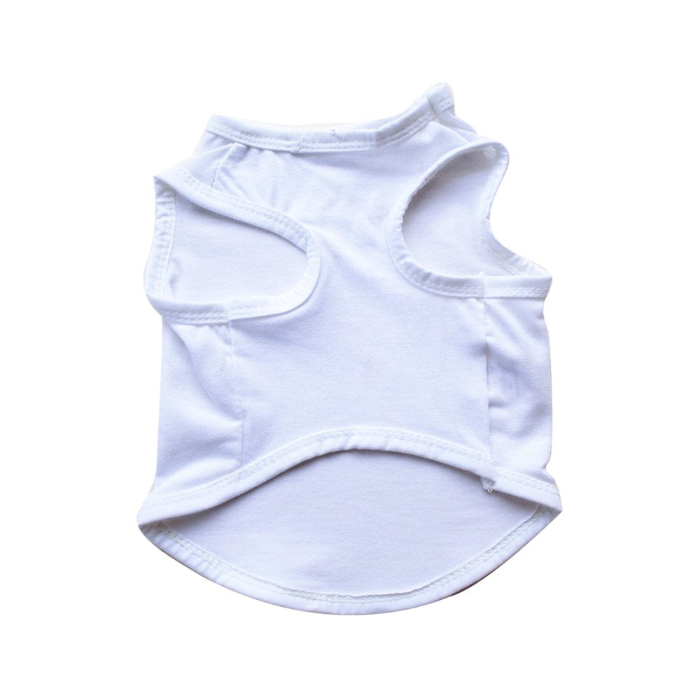 Shulemin Puppy Poodle Summer Solid Color Vest Shirt Clothes Apparel Pet Dog Chihuahua,White Animals & Pet Supplies > Pet Supplies > Dog Supplies > Dog Apparel Shulemin   