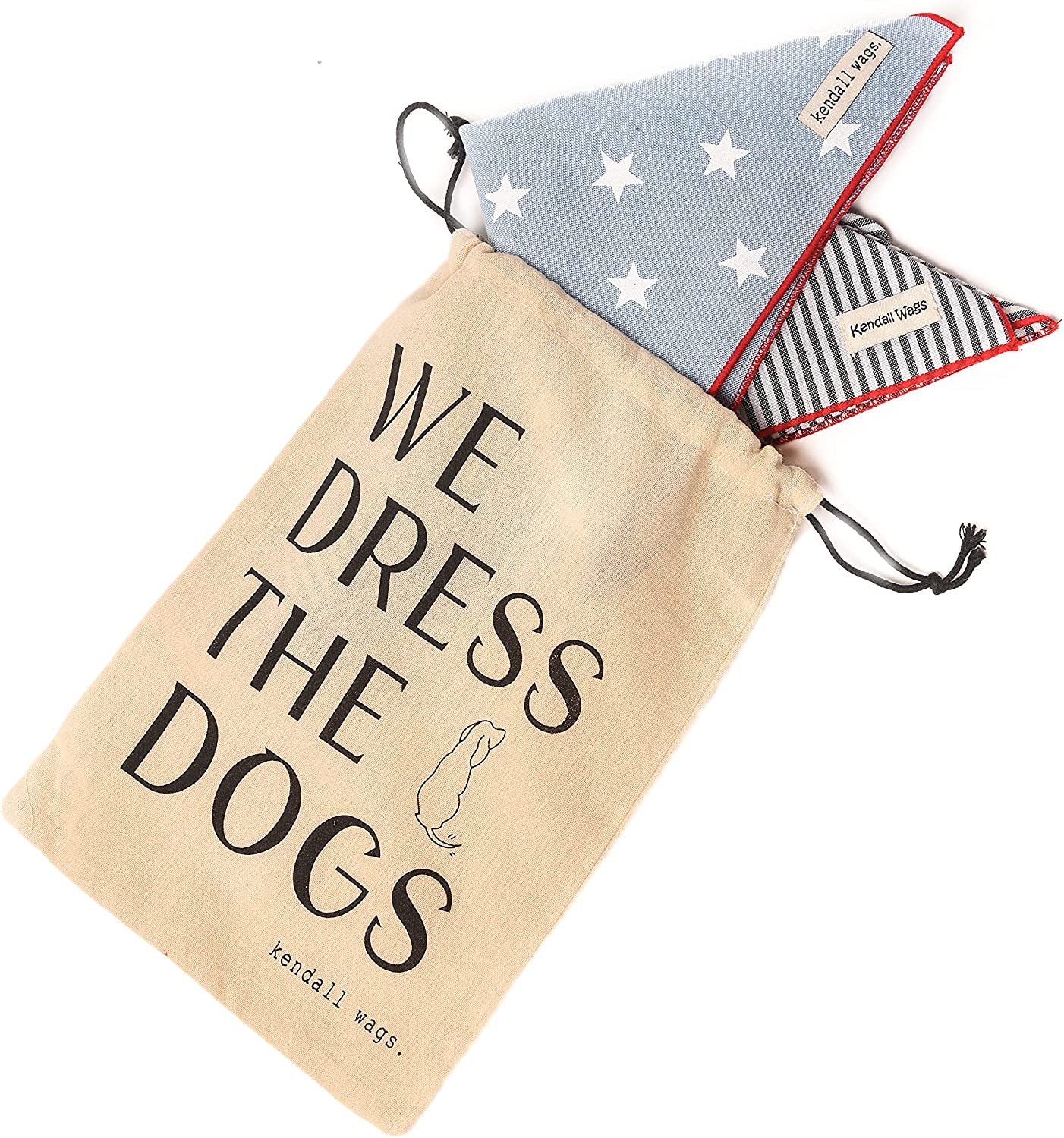 Kendall Wags Summer Nautical Dog Bandanas Pet Scarf Accessories for Large Medium Small Dogs - 4Th of July Animals & Pet Supplies > Pet Supplies > Dog Supplies > Dog Apparel Kendall Wags   