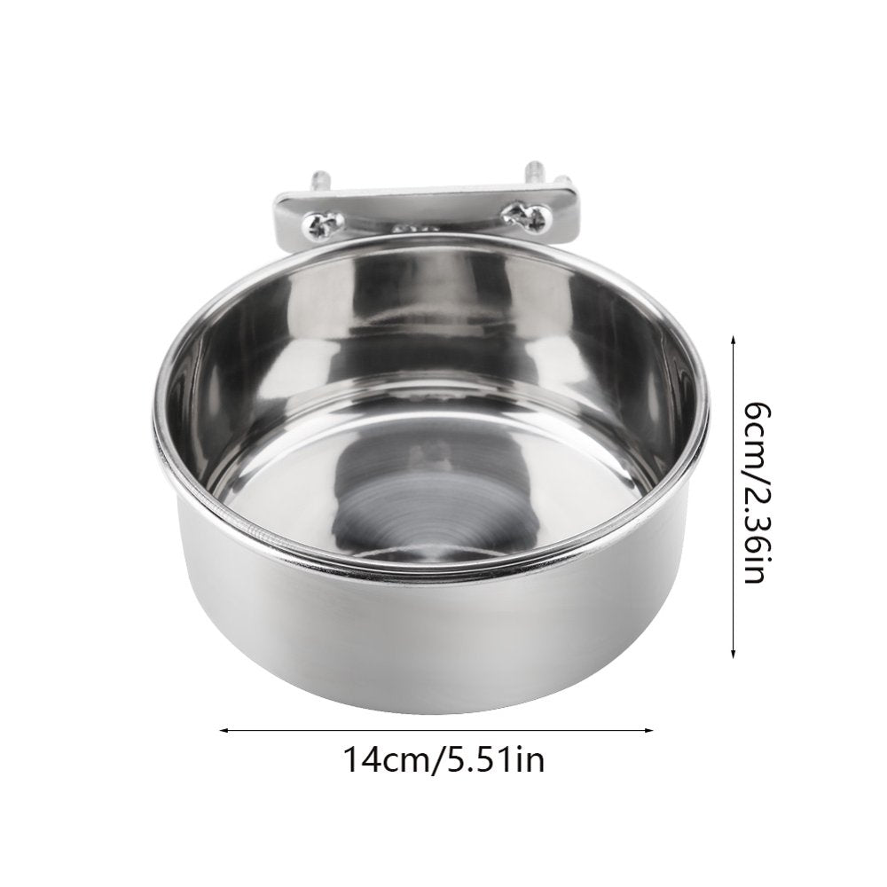 EOTVIA Feeder, Food Feeder,Stainless Steel Food Water Feeding Bowl Parakeet Feeder Bird Cage Accessory Animals & Pet Supplies > Pet Supplies > Bird Supplies > Bird Cage Accessories WL   