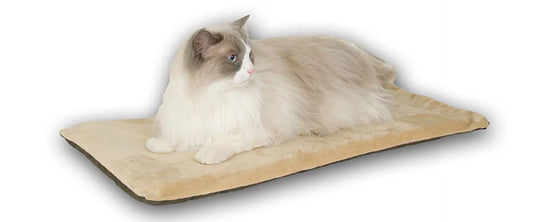 K&H Heated Pet Cat Bed, Beige Animals & Pet Supplies > Pet Supplies > Cat Supplies > Cat Beds K&H Pet Products Beige  