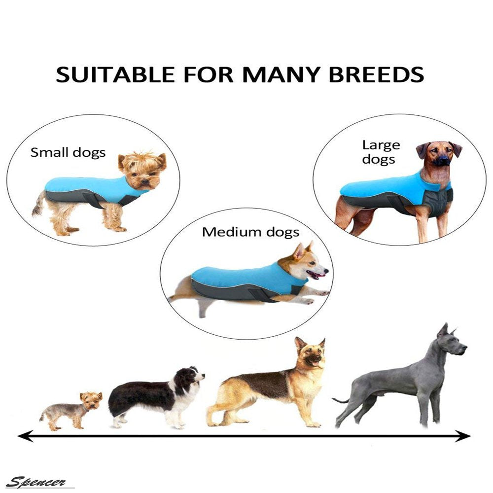Spencer Winter Dog Coat Vest Windproof Reflective Warm Dog Jackets Pet Apparel for Small Medium Large Dogs Outdoor Walking "M-5XL" Animals & Pet Supplies > Pet Supplies > Dog Supplies > Dog Apparel Spencer   