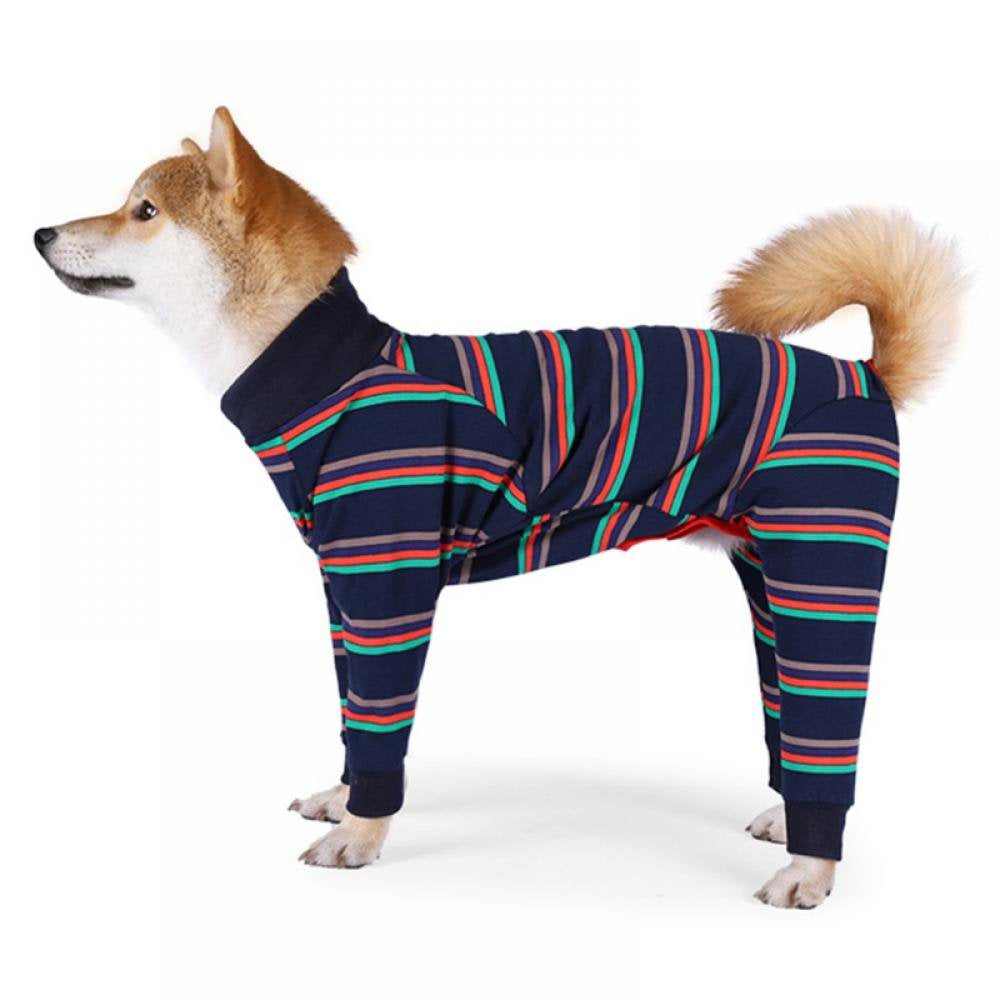 Dog Pajamas Jumpsuit for Medium Large Dogs,Lightweight Dog Pjs Clothes Apparel Onesies,Shirt for Large Size Dogs after Surgery, Full Belly Animals & Pet Supplies > Pet Supplies > Dog Supplies > Dog Apparel Vision   