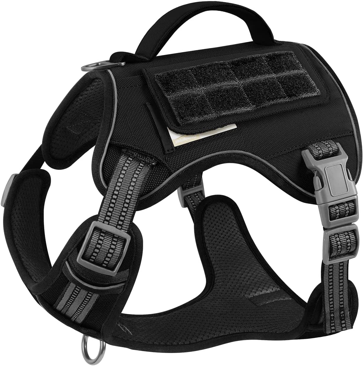 Demigreat Tactical Dog Harness for Large Dogs No Pull,Military Service Dog Harness , Fit Smart Reflective Pet Walking Harness for Training, Adjustable Dog Vest Harness with Handle Animals & Pet Supplies > Pet Supplies > Dog Supplies > Dog Apparel Demigreat Black X-Large (Pack of 1) 