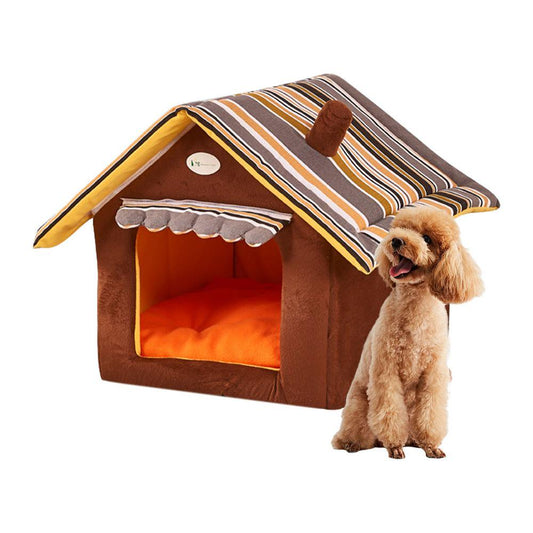 IMSHIE Dog House, Sun-Proof Rain-Proof Pet Houses, Fashionable and Practical Cat Sleeping House, Removable Enclosed Semi-Closed Dog Kennel, for 4 Seasons Fine Animals & Pet Supplies > Pet Supplies > Dog Supplies > Dog Houses IMSHIE S  