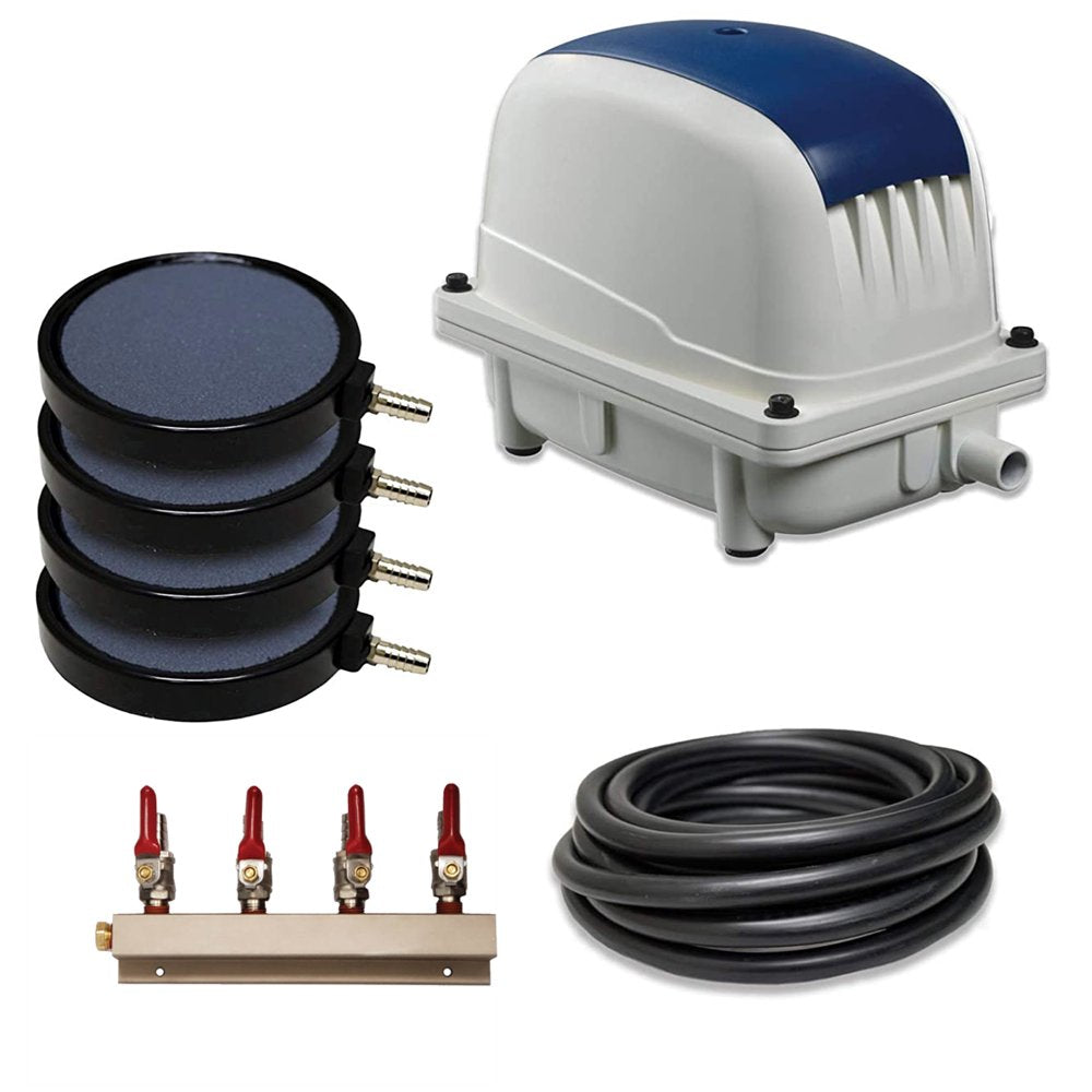 Patriot Bottom Aeration System LLS-20 , for Ponds to 2,000 Gallons, and Pond Depths to 12 Feet Animals & Pet Supplies > Pet Supplies > Fish Supplies > Aquarium & Pond Tubing Anjon Manufacturing Aeration System 4.94 CFM Aeration Pump 