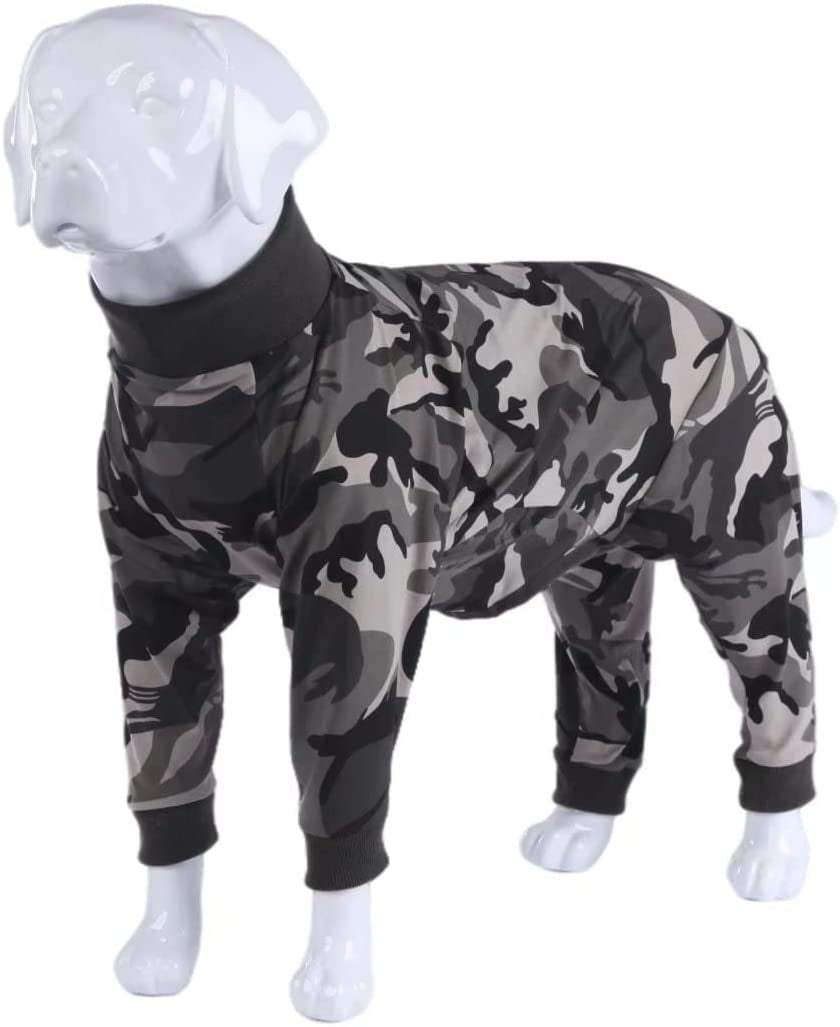 Xqpetlihai Christmas Dog Clothes Dog Onesie Surgery Recovery Suit Dog Pajamas for Large and Medium Dog (XXXL,CH) Animals & Pet Supplies > Pet Supplies > Dog Supplies > Dog Apparel Xqpetlihai CAMO XXX-Large (Pack of 1) 