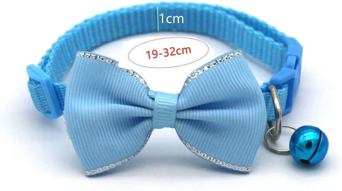 Dog Collar for Small Dogs,Soft Cat Collars Breakaway Pet Collar with Bow Tie Bells Pendant,Adjustable Collar for Small Medium Large Dogs(Yellow) Animals & Pet Supplies > Pet Supplies > Dog Supplies > Dog Apparel BEMEI   