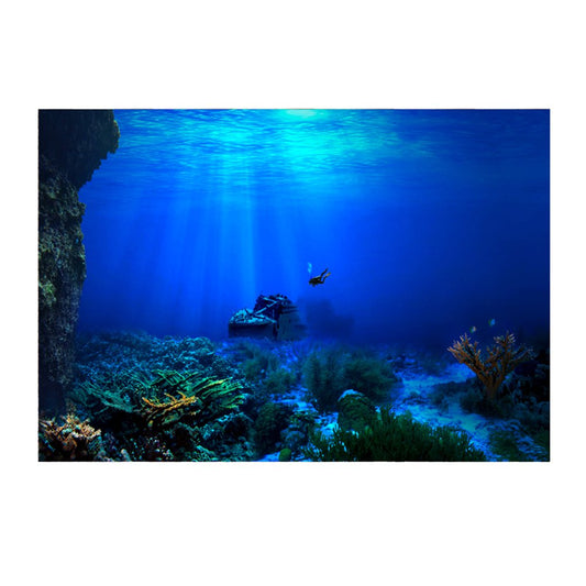 Background Paper Wallpaper Decor for Aquarium Tank Sea 61X30Cm Marine 61X30Cm Animals & Pet Supplies > Pet Supplies > Fish Supplies > Aquarium Decor Colcolo Marine  61x30cm  