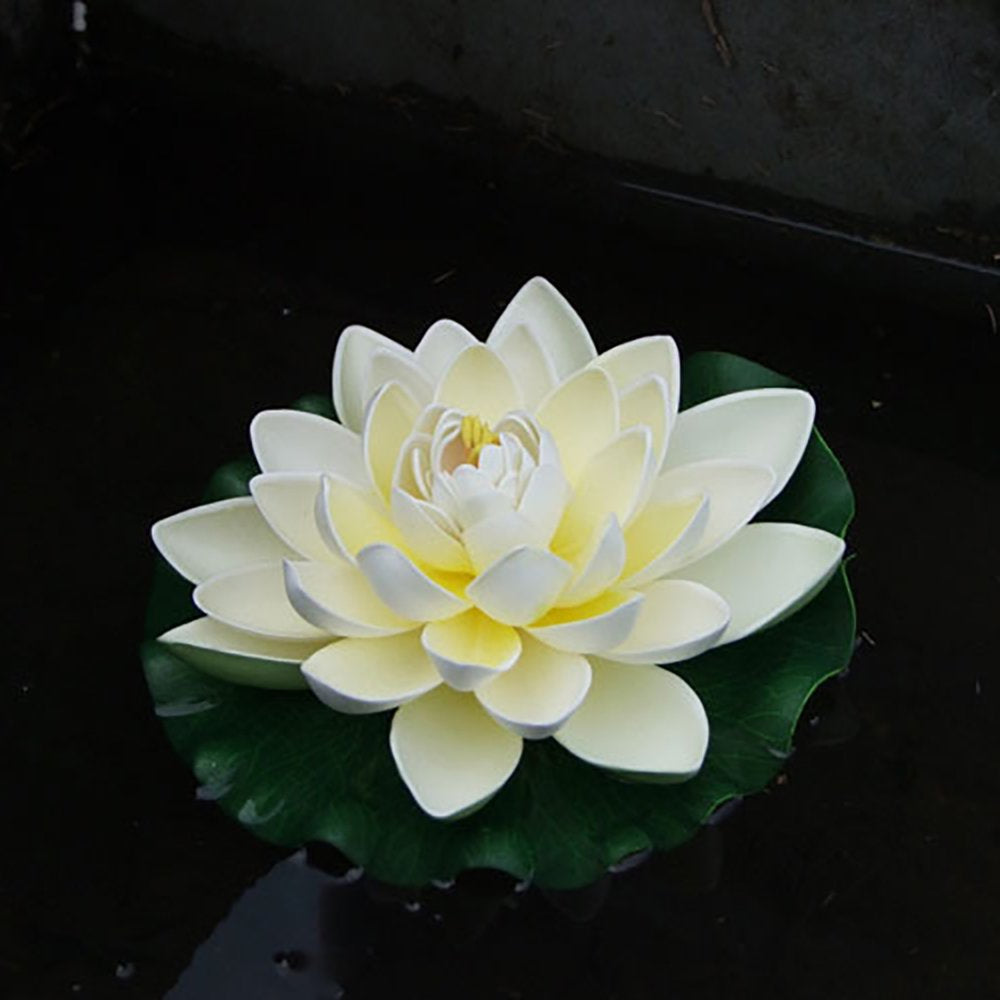Skys Artificial Lotus Flower Fake Floating Water Lily Garden Pond Fish Tank Decor Animals & Pet Supplies > Pet Supplies > Fish Supplies > Aquarium Decor Skys   
