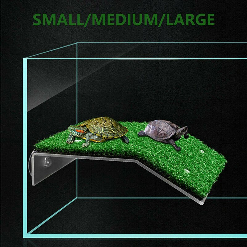 Turtle Basking Platform Large Tank Accessories Reptile Climbing Ladder Ramp Resting Terrace Gecko Turtle Deck Animals & Pet Supplies > Pet Supplies > Small Animal Supplies > Small Animal Habitat Accessories shanxilangushangmaoyouxiangongsi   