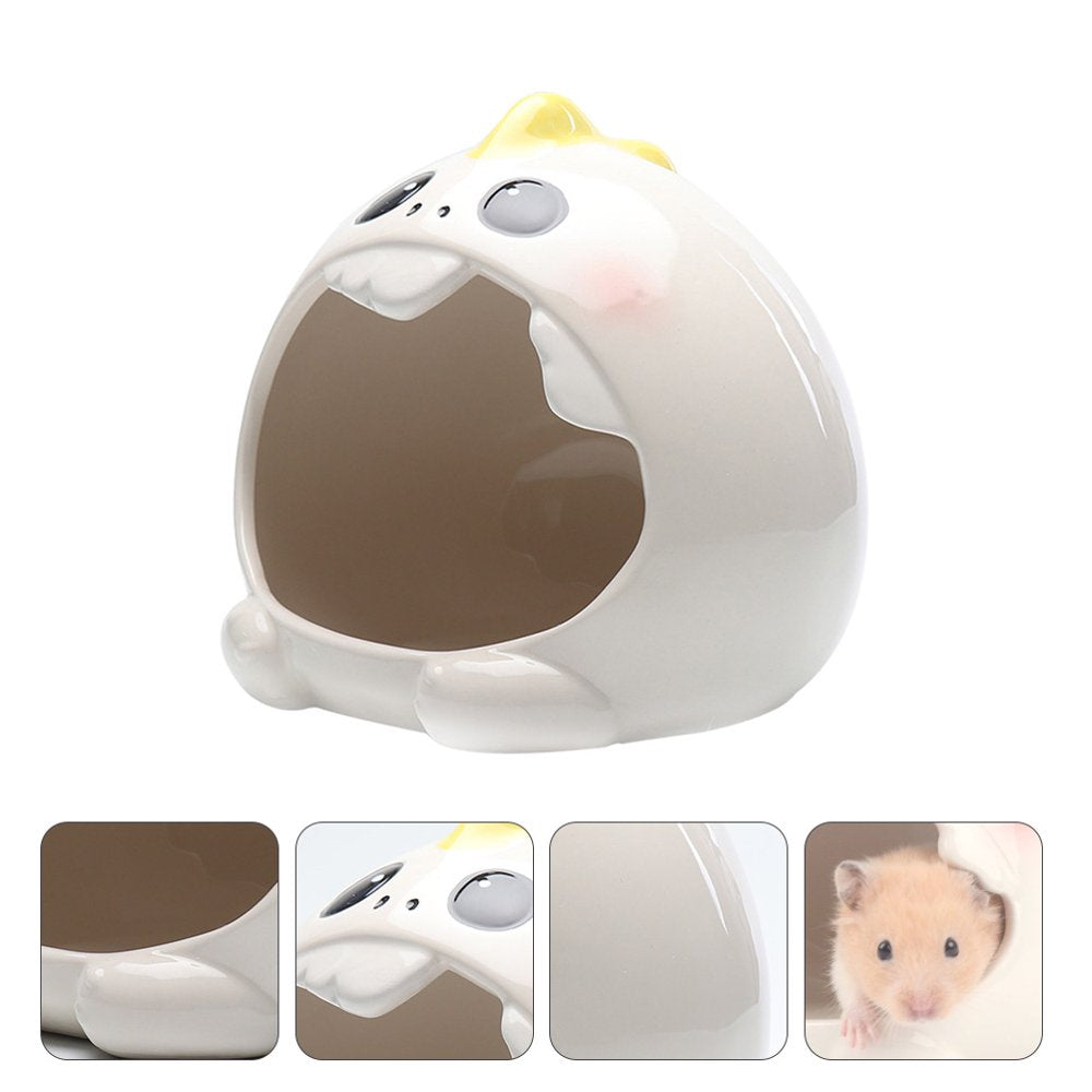 Bestonzon House Ceramic Hamster Small Hideout Animal Chinchilla Mini Animals Nesting Huts Habitat Cage Sleepingpet Animals & Pet Supplies > Pet Supplies > Small Animal Supplies > Small Animal Habitats & Cages Bestonzon   