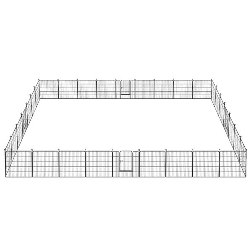 4Pcs 8 Panel Heavy Duty Dog Playpen, Indoor & Outdoor,Black Animals & Pet Supplies > Pet Supplies > Dog Supplies > Dog Kennels & Runs Easyfashion   