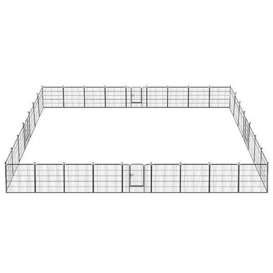 4Pcs 8 Panel Heavy Duty Dog Playpen, Indoor & Outdoor,Black Animals & Pet Supplies > Pet Supplies > Dog Supplies > Dog Kennels & Runs Easyfashion   